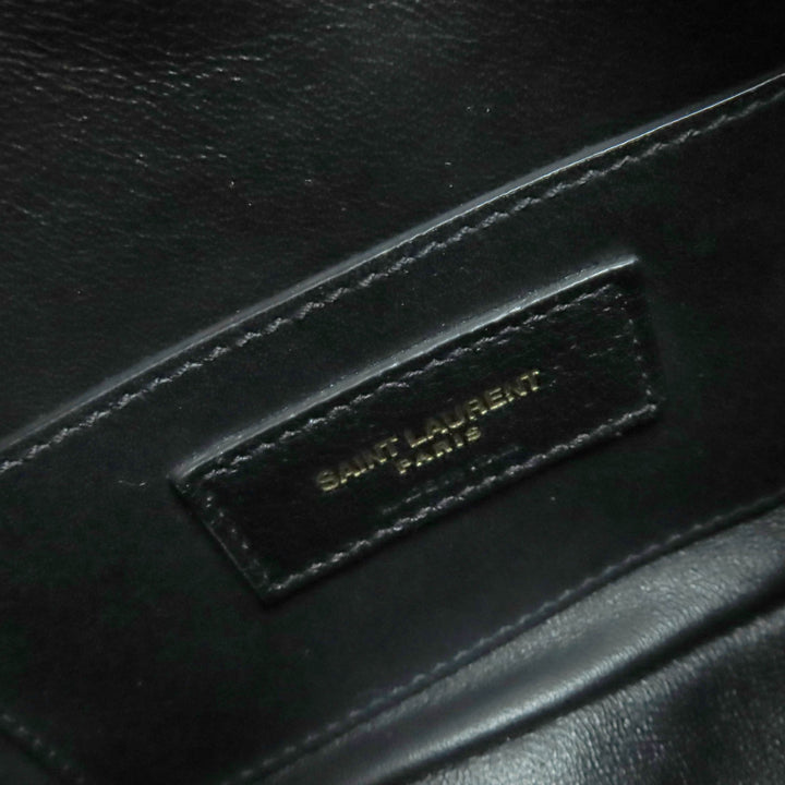 素晴らしい SAINT LAURENT PARIS ショルダーバッグ YSLロゴ カメラバッグ レザー 582673