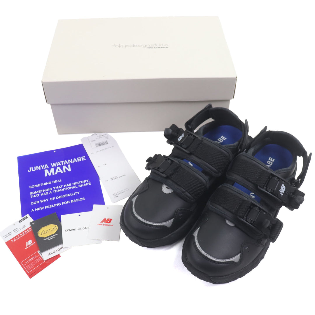 Excellent New Balance JUNYA WATANABE MAN Sandals black Cowhide mens 27 MSNB2WA