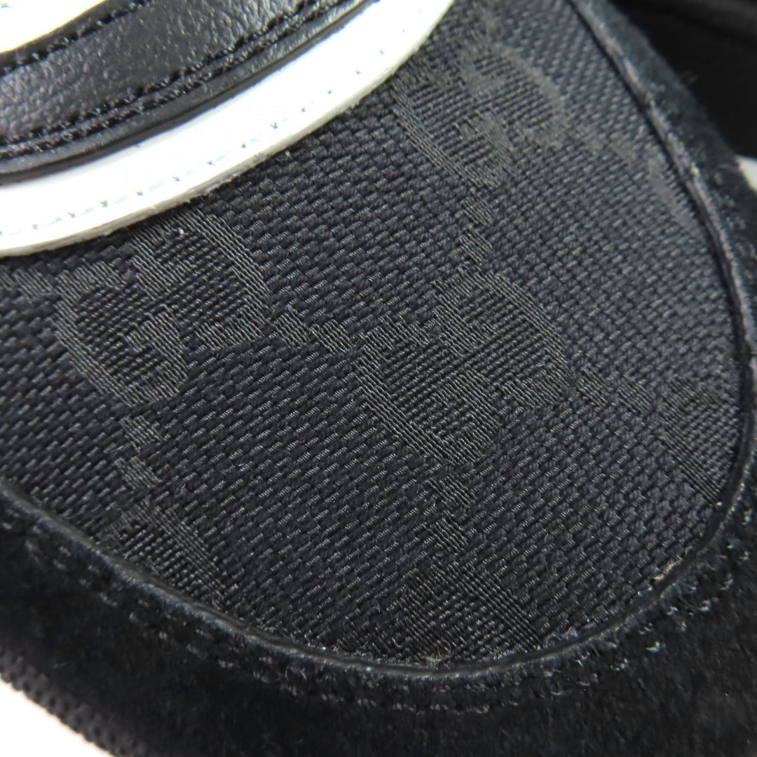 新品 GUCCI スニーカー Reweb GG キャンバス シェリーライン ブラックレザー 39.5 807057