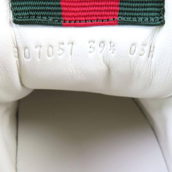 新品 GUCCI スニーカー Reweb GG キャンバス シェリーライン ブラックレザー 39.5 807057