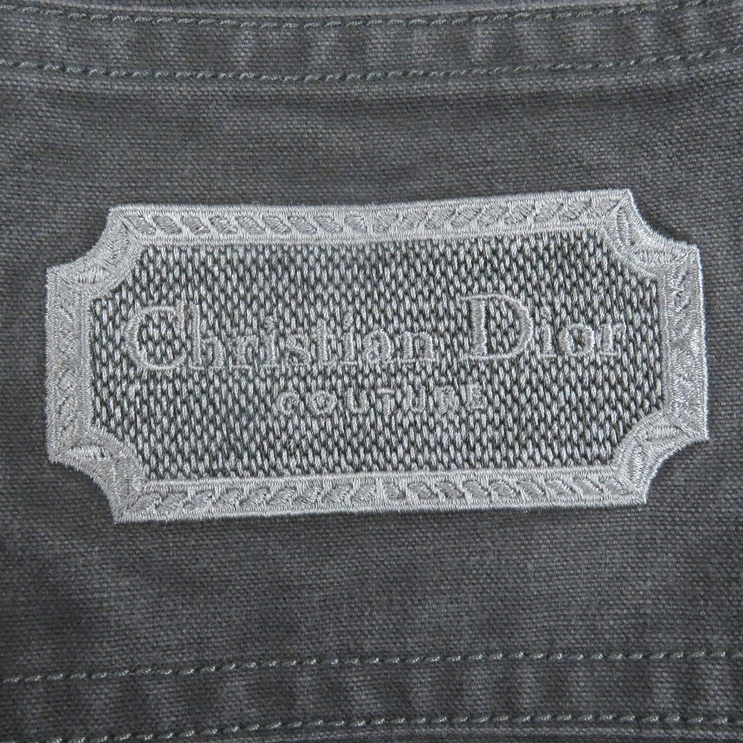 新品 DIOR 長袖シャツ クチュール ウォッシュ仕上げ グレー 39 383D587AY520