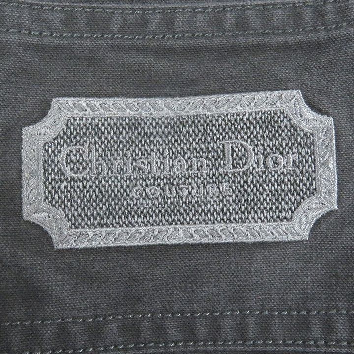 新品 DIOR 長袖シャツ クチュール ウォッシュ仕上げ グレー 39 383D587AY520