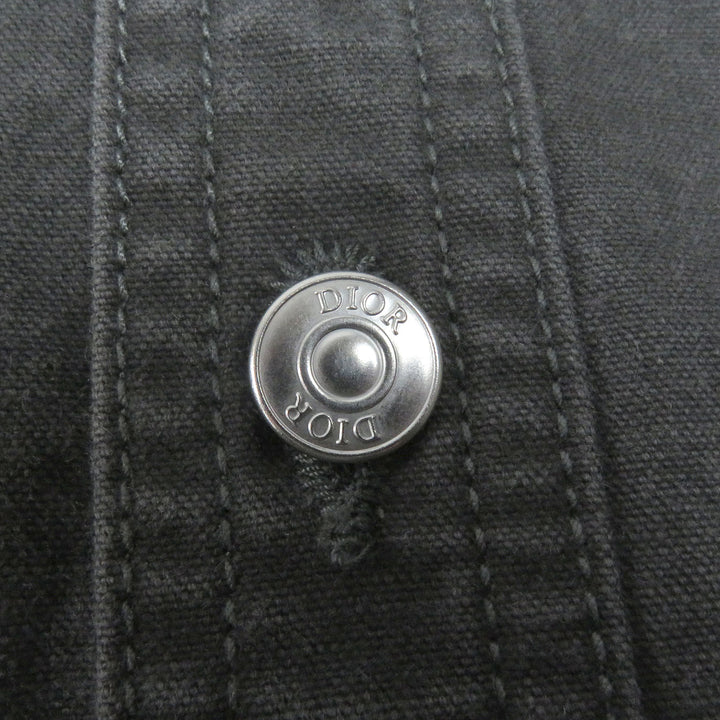 新品 DIOR 長袖シャツ クチュール ウォッシュ仕上げ グレー 39 383D587AY520