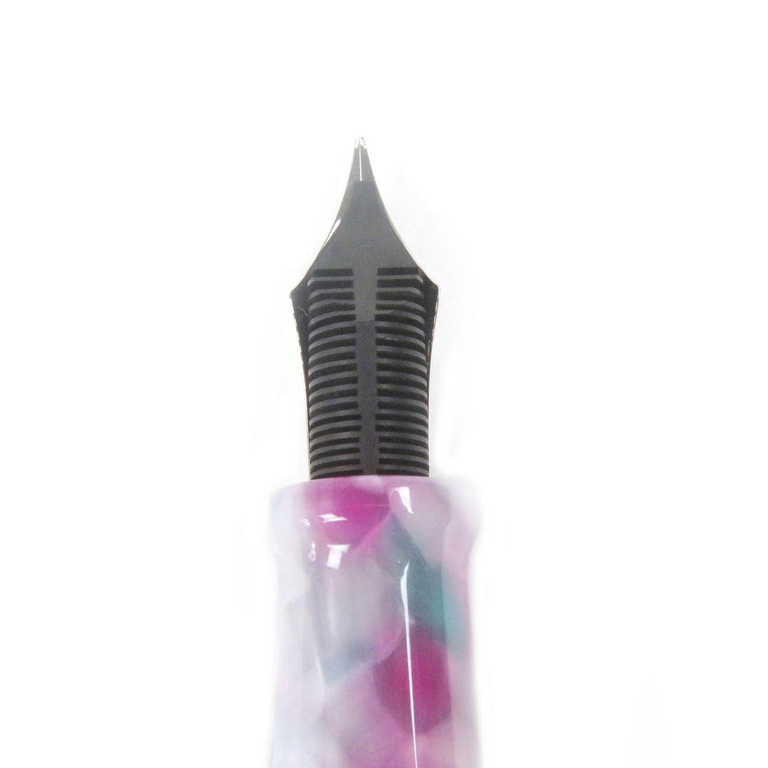 Pristine AURORA fountain pen Viaggio Segreto MANTOVA Mantova Pink blue 18K mens