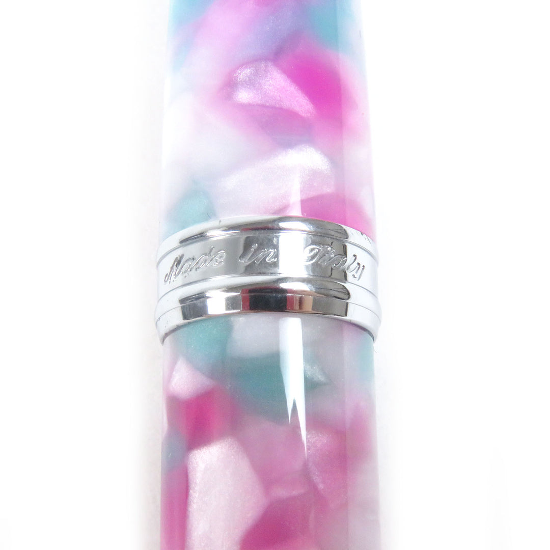 Pristine AURORA fountain pen Viaggio Segreto MANTOVA Mantova Pink blue 18K mens
