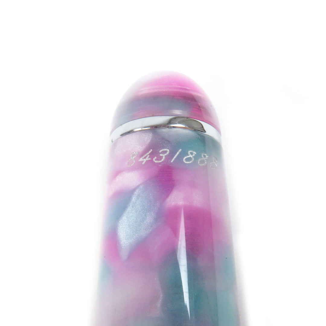 Pristine AURORA fountain pen Viaggio Segreto MANTOVA Mantova Pink blue 18K mens