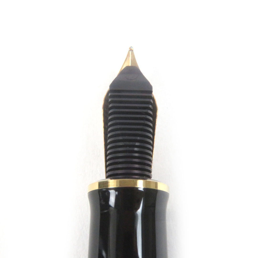 PERIKAN 万年筆 スーヴェルン ビッグ トレド キャップタイプ ブラックゴールド 18K メンズ M900