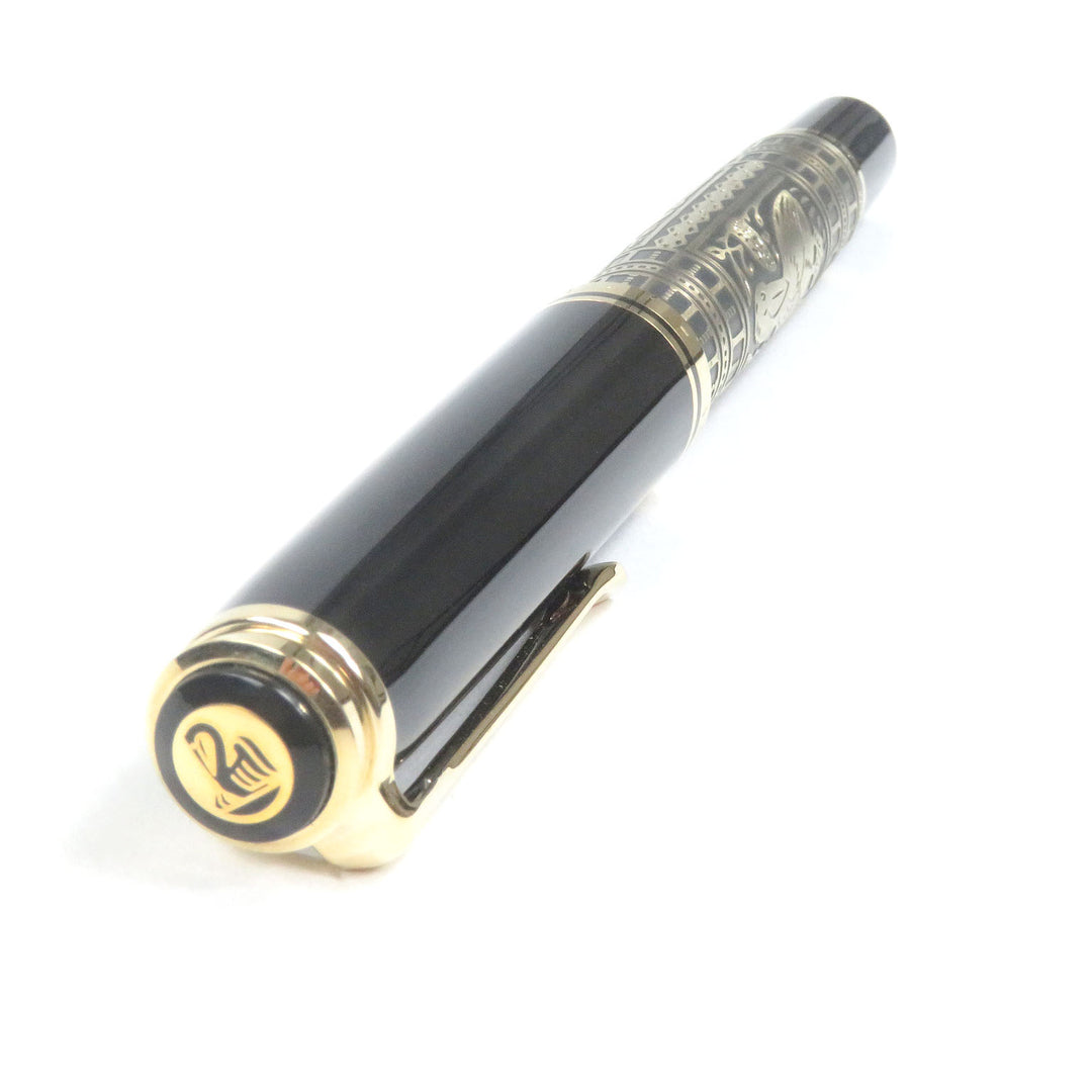 PERIKAN 万年筆 スーヴェルン ビッグ トレド キャップタイプ ブラックゴールド 18K メンズ M900