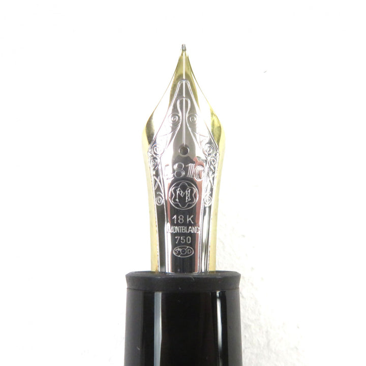 Great MONTBLANC fountain pen Meisterstck 149 White Star logo engraving 18K