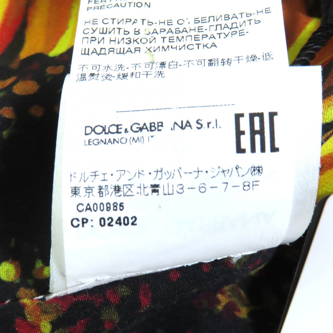 新品ドルチェ＆ガッバーナ ジャケット 黒タグ、花柄裏地、36 F28PGT