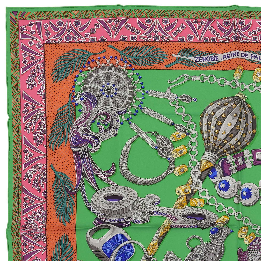 新品 HERMES スカーフ ZENOBIE REINE DE ゼノビア パルミラの女王 シルク レディース
