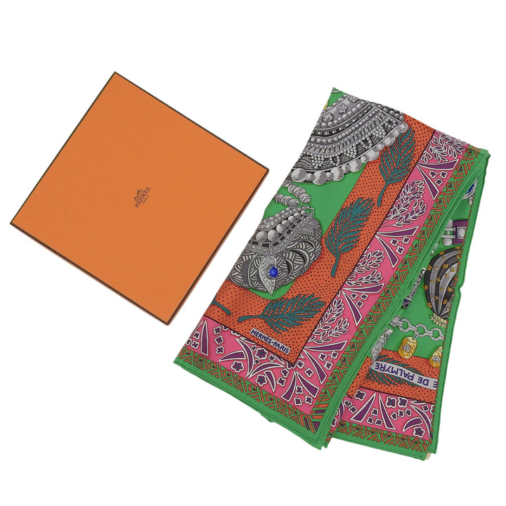 新品 HERMES スカーフ ZENOBIE REINE DE ゼノビア パルミラの女王 シルク レディース
