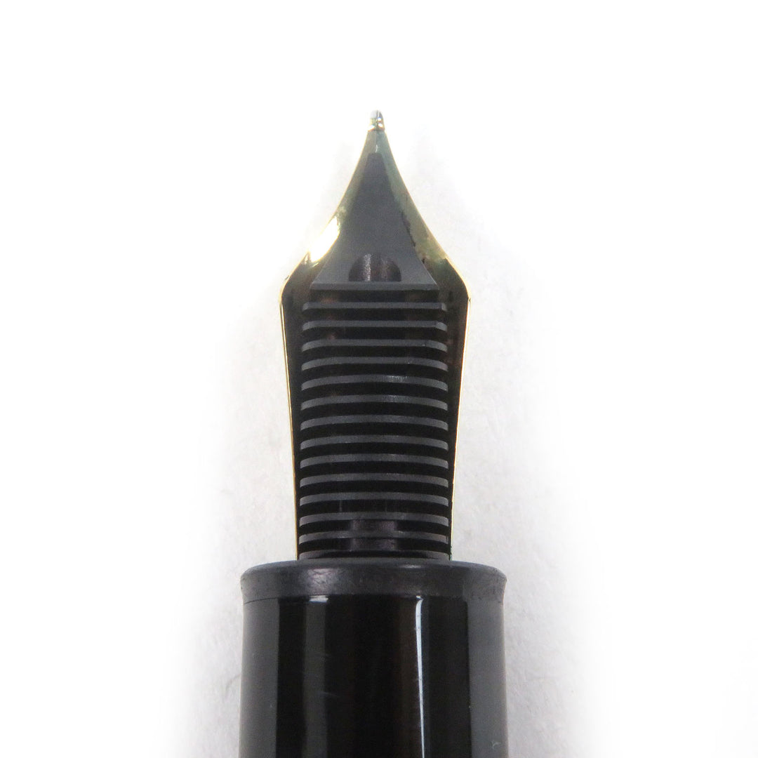 Great MONTBLANC fountain pen Meisterstck Pix Le Grand Cap type Black gold 14K