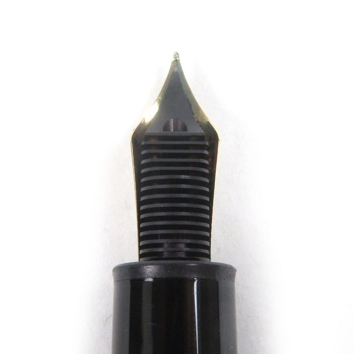 Great MONTBLANC fountain pen Meisterstck Pix Le Grand Cap type Black gold 14K