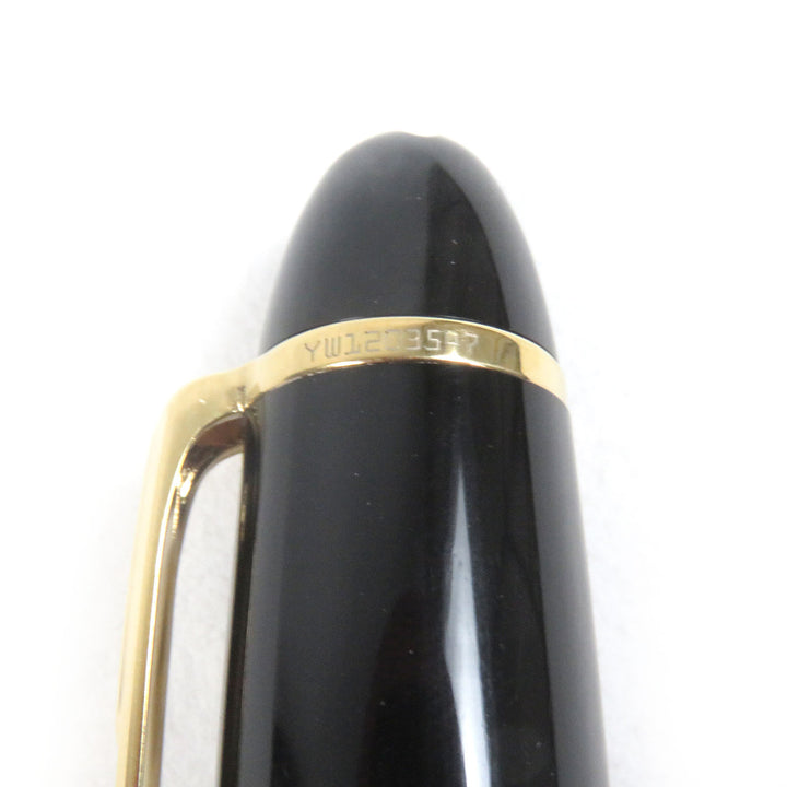 Great MONTBLANC fountain pen Meisterstck Pix Le Grand Cap type Black gold 14K