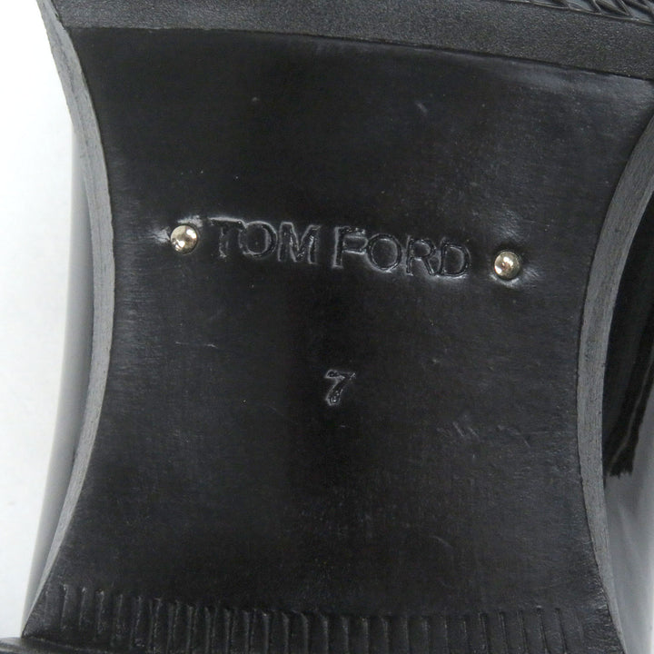 Pristine TOM FORD Dress shoes Patent EDGAR black Patent leather mens 7