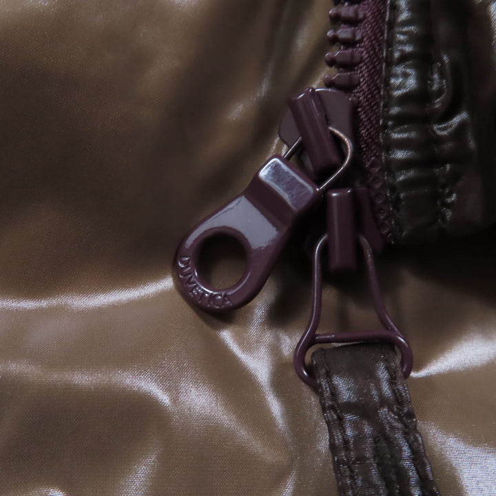 DUVETICA ダウンコート ACE フード付き ZIP UP ブラウン ナイロン レディース 40