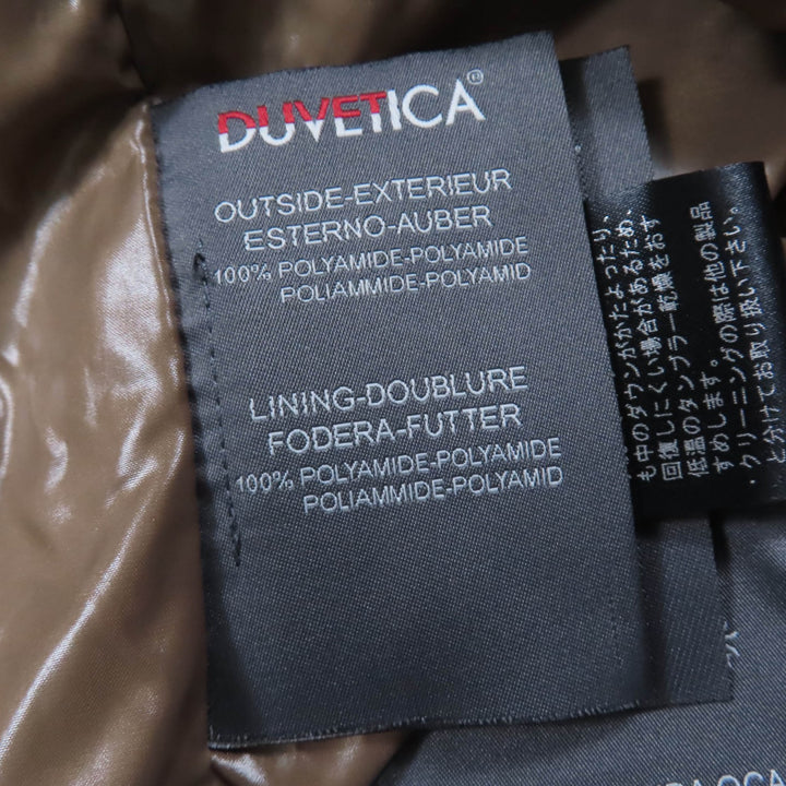 DUVETICA ダウンコート ACE フード付き ZIP UP ブラウン ナイロン レディース 40