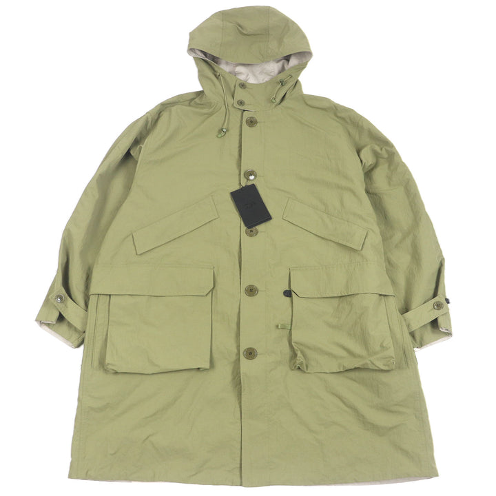 Pristine DAIWA PIER39 coat TECH MIL Sand Khaki Nylon mens L BJ-27023