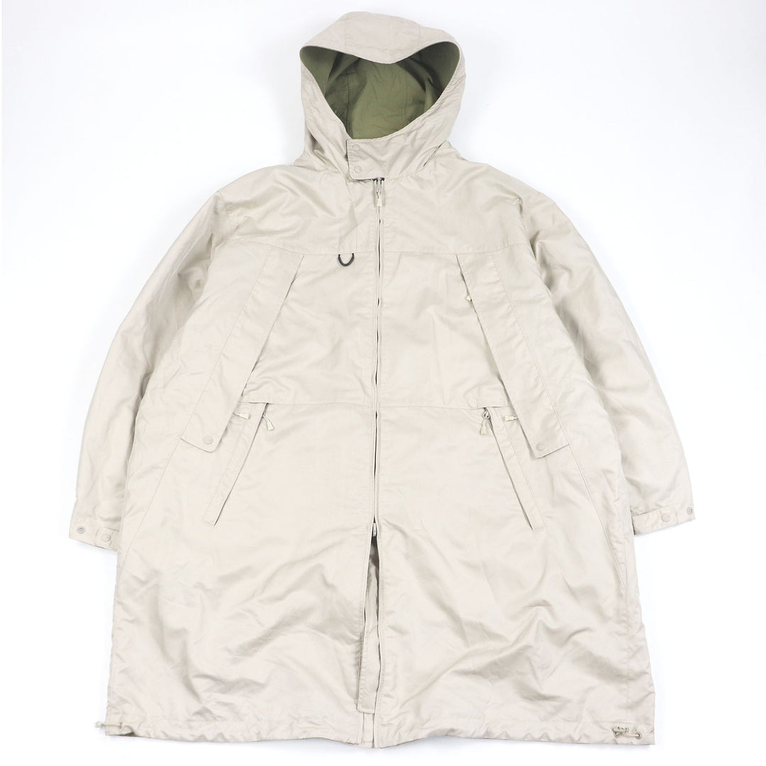 Pristine DAIWA PIER39 coat TECH MIL Sand Khaki Nylon mens L BJ-27023