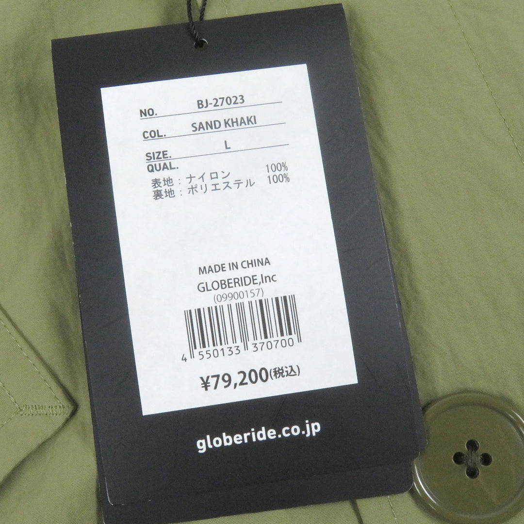 Pristine DAIWA PIER39 coat TECH MIL Sand Khaki Nylon mens L BJ-27023
