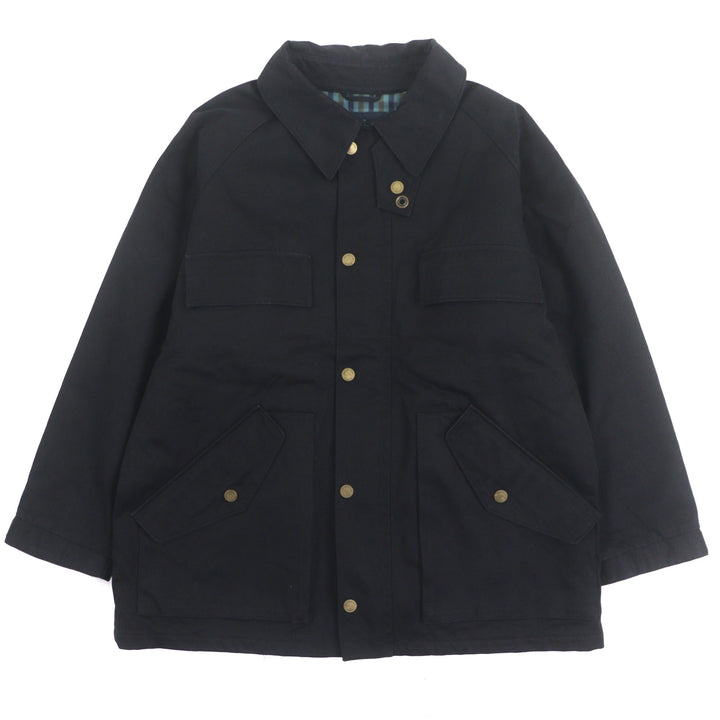 Very Good Aquascutum LONDON coat black cotton mens XL