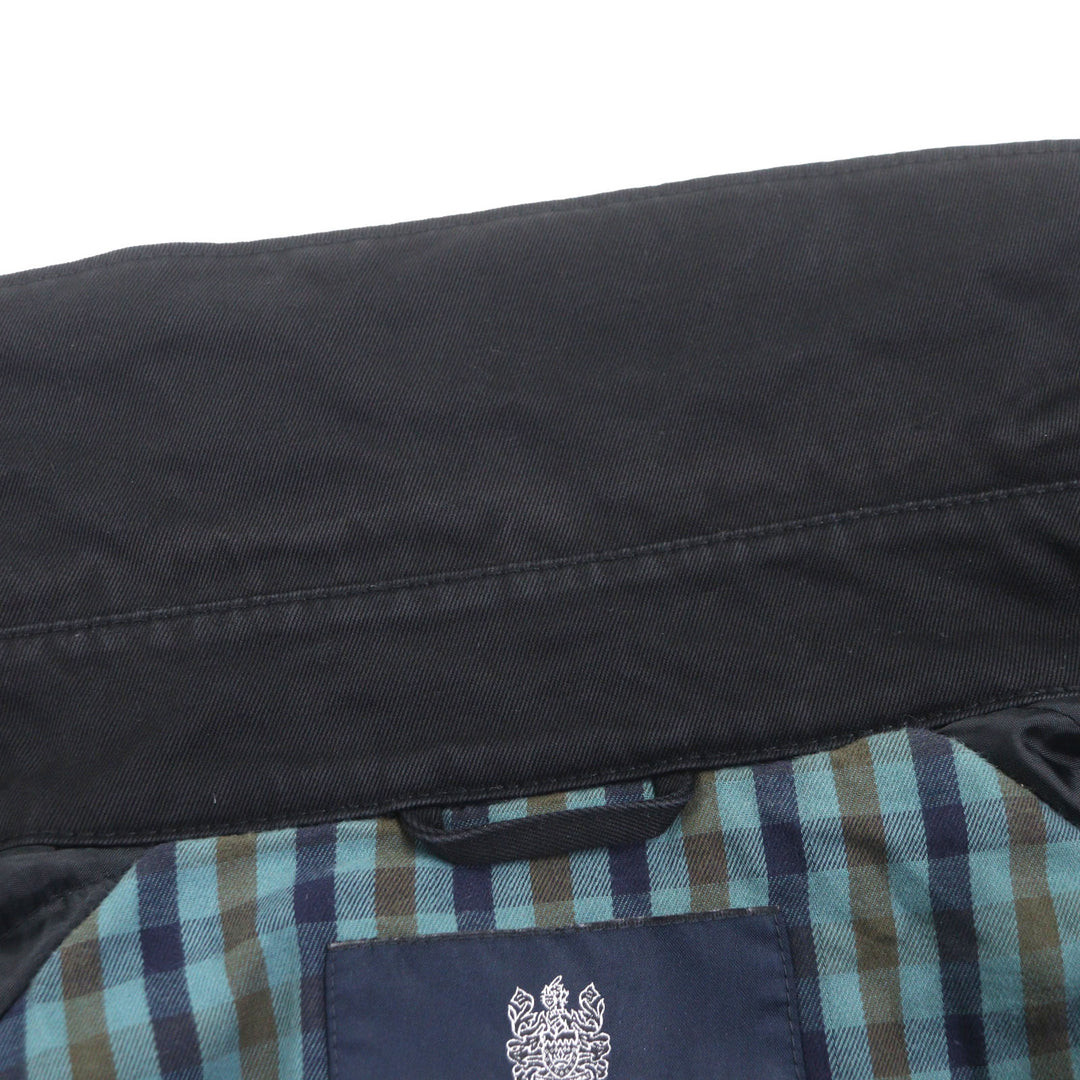 Very Good Aquascutum LONDON coat black cotton mens XL