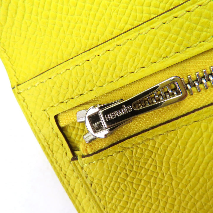 新品 HERMES 財布 ベアンフラ Hロゴ 二つ折り財布 エプソンレザー レディース