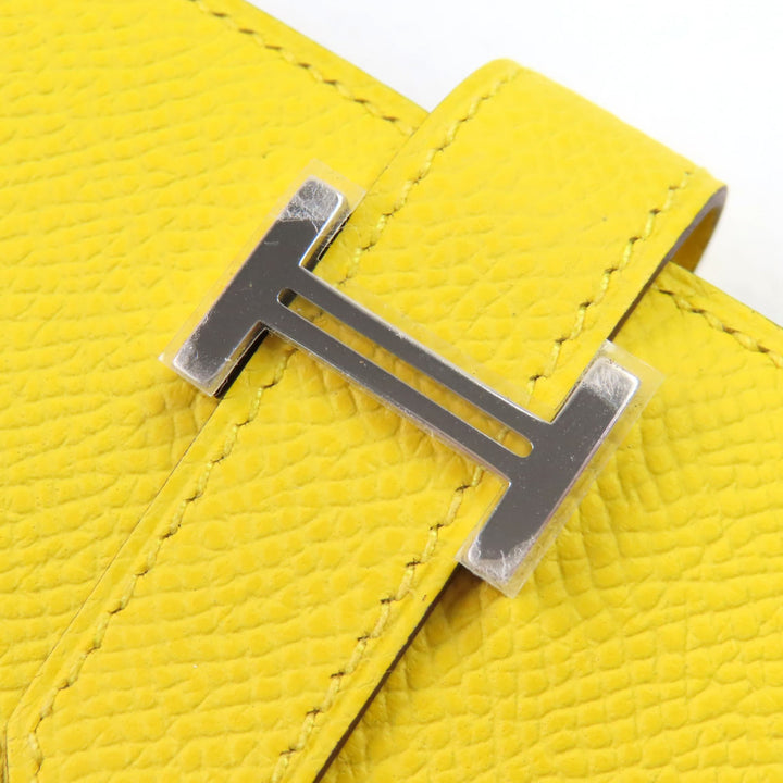 新品 HERMES 財布 ベアンフラ Hロゴ 二つ折り財布 エプソンレザー レディース