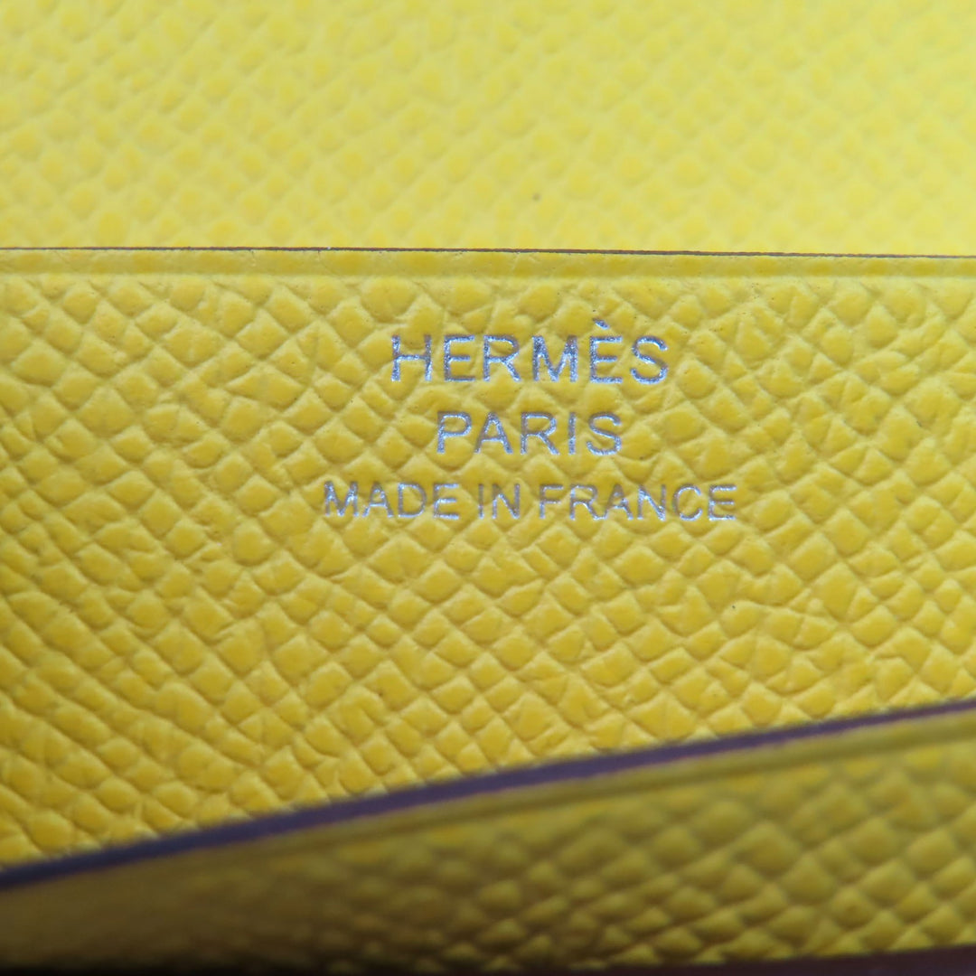 新品 HERMES 財布 ベアンフラ Hロゴ 二つ折り財布 エプソンレザー レディース