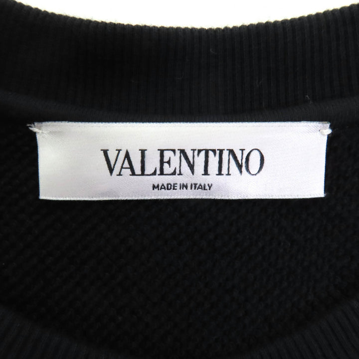 素晴らしいVALENTINOスウェットブラックコットンレディースS TB0MF05V5H5