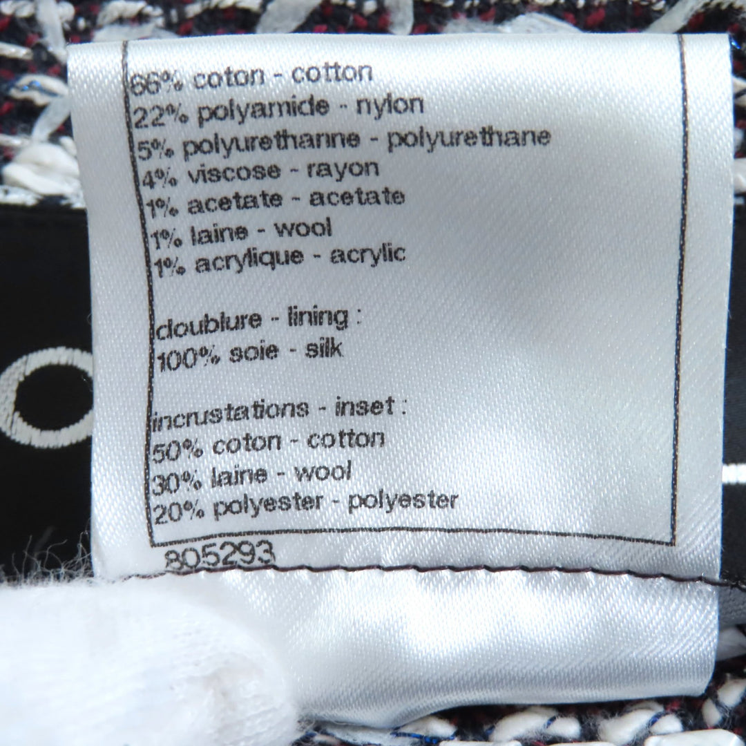 Excellent CHANEL collarless jacket Multi cotton Women 40 P45580V33648