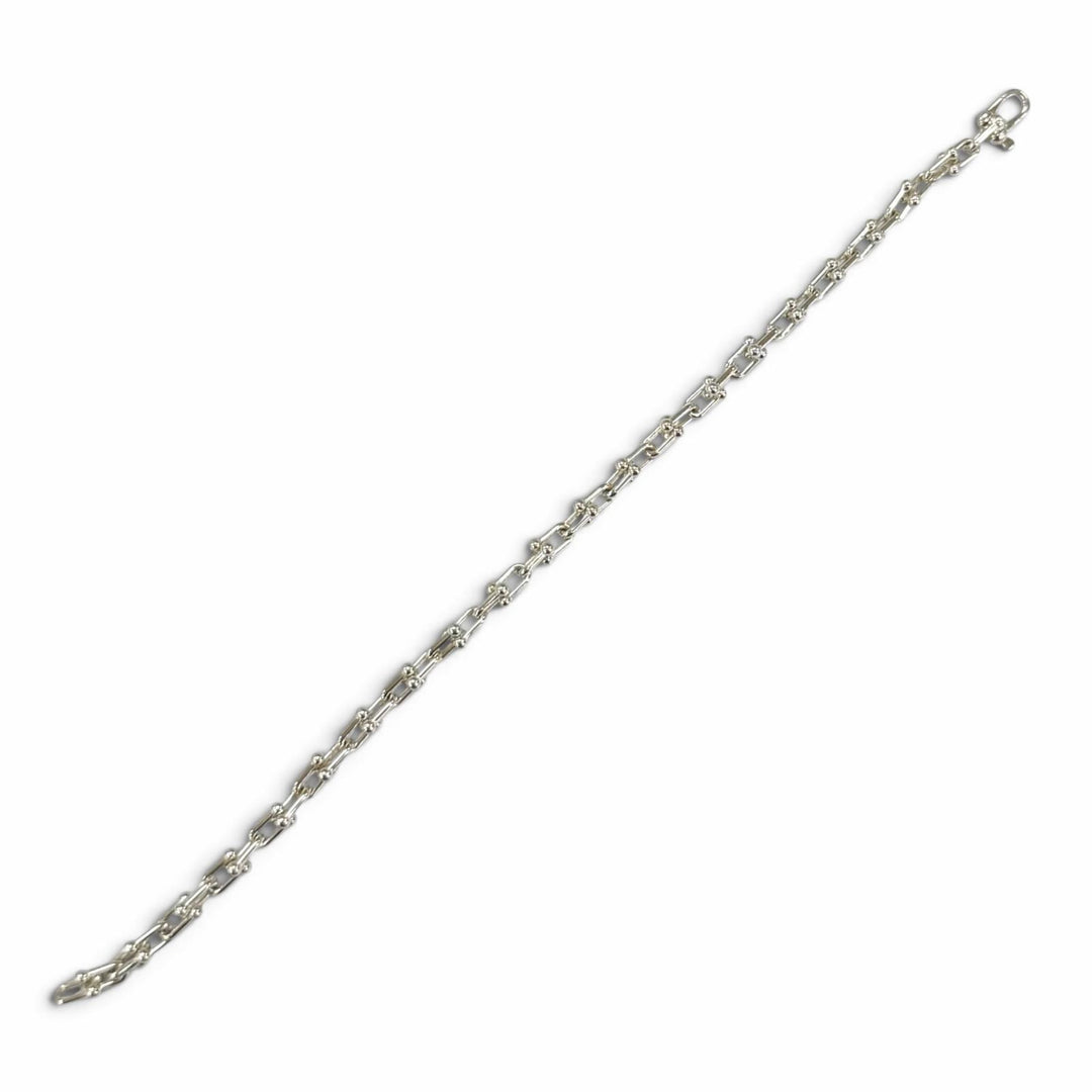 Excellent TIFFANY&Co. bracelet Micro Link Bracelet Silver AG925 Women