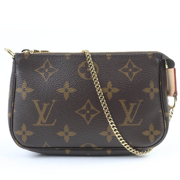Pristine LOUIS VUITTON Accessory pouch Mini Pochette Accessoires canvas M58009