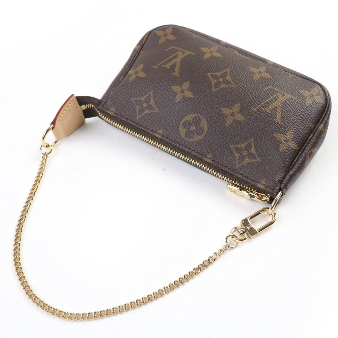 Pristine LOUIS VUITTON Accessory pouch Mini Pochette Accessoires canvas M58009