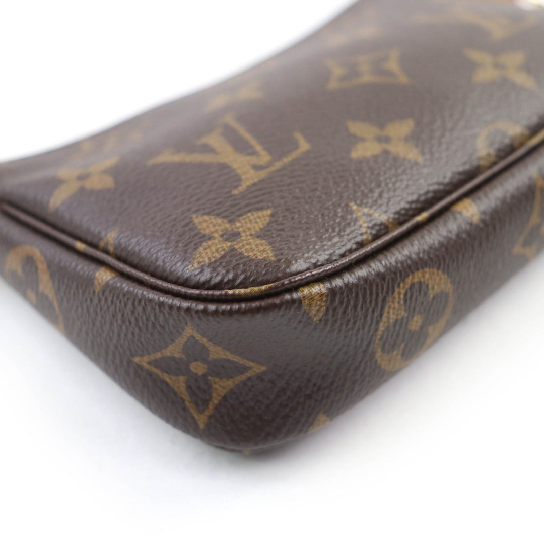 Pristine LOUIS VUITTON Accessory pouch Mini Pochette Accessoires canvas M58009
