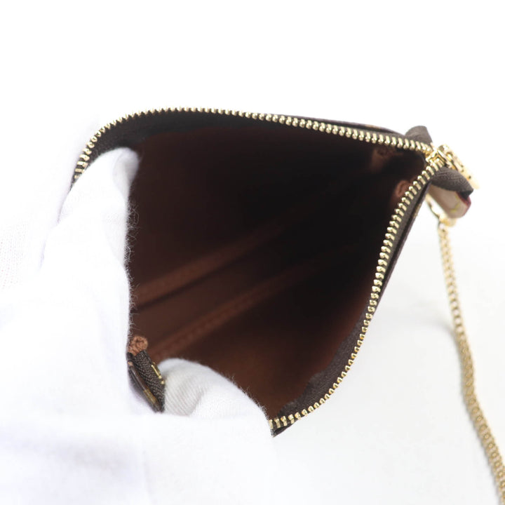 Pristine LOUIS VUITTON Accessory pouch Mini Pochette Accessoires canvas M58009