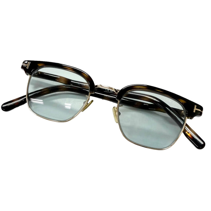 Very Good TOM FORD sunglasses Marble Pattern Browline Brown mens TF1119-D