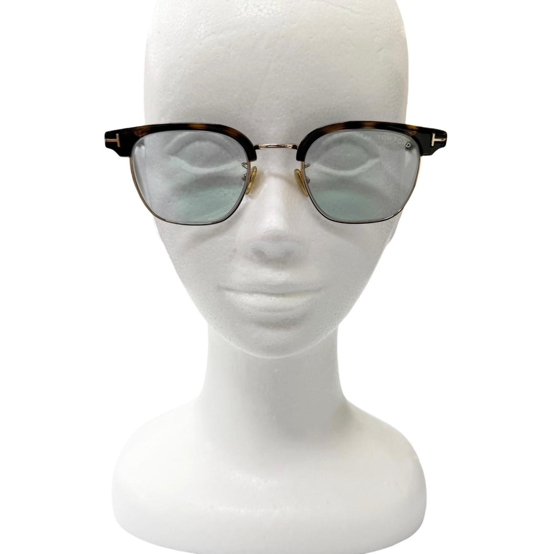 Very Good TOM FORD sunglasses Marble Pattern Browline Brown mens TF1119-D