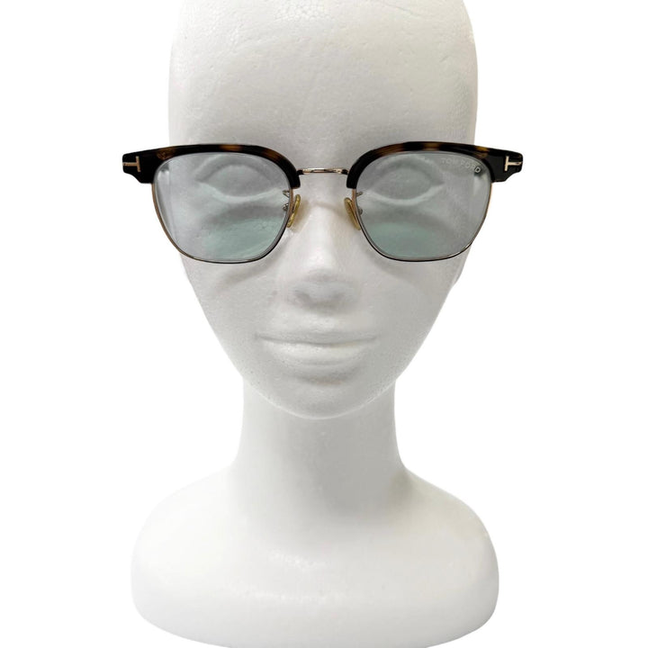 Very Good TOM FORD sunglasses Marble Pattern Browline Brown mens TF1119-D