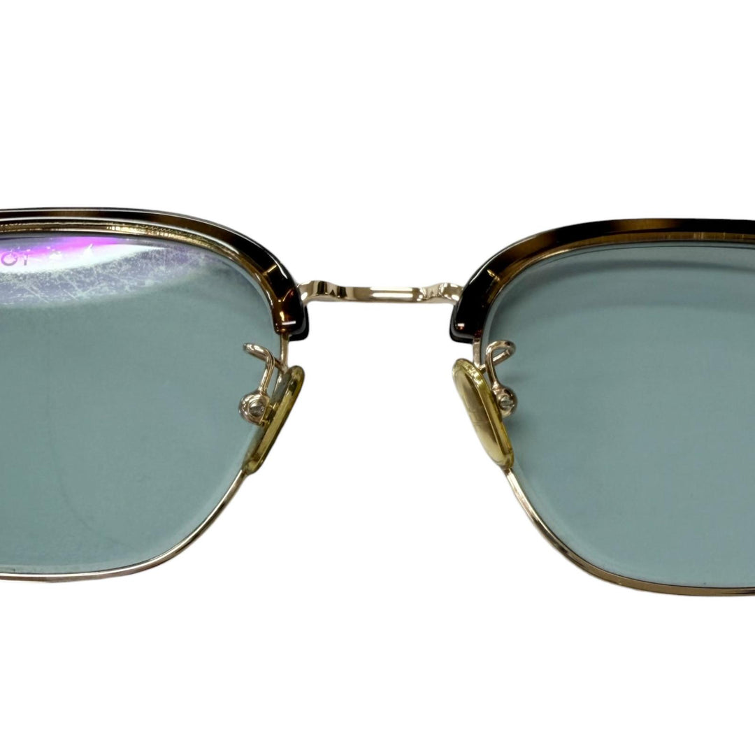 Very Good TOM FORD sunglasses Marble Pattern Browline Brown mens TF1119-D