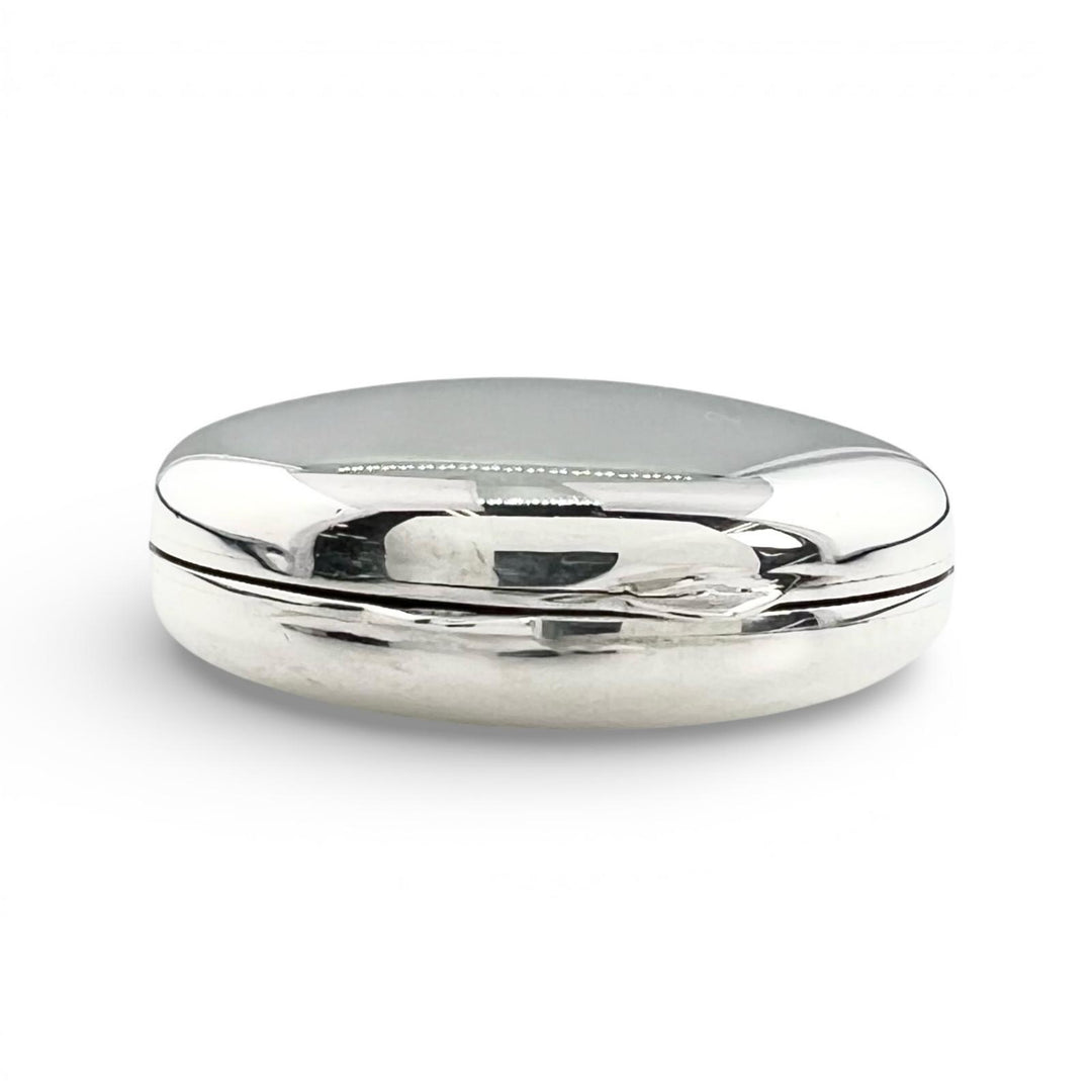 Great HERMES Pendant top Pill case Silver SV925 Women