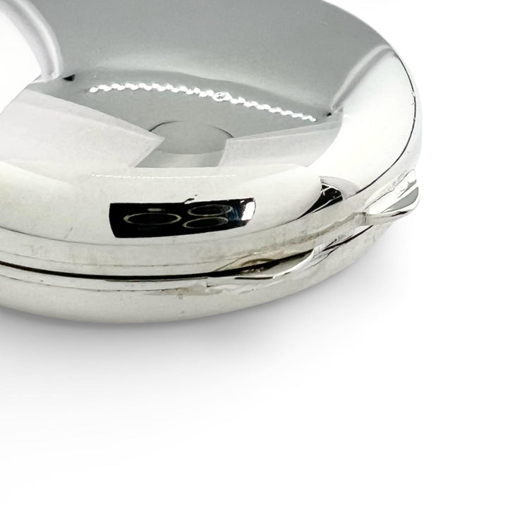 Great HERMES Pendant top Pill case Silver SV925 Women