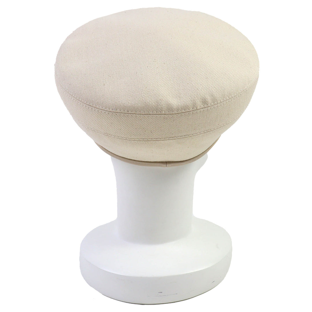 Excellent HERMES beret Saint Honoré Serie Button Denim cotton Women 58 222017N