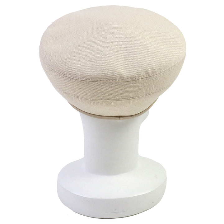 Excellent HERMES beret Saint Honoré Serie Button Denim cotton Women 58 222017N