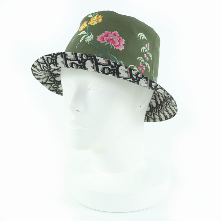 Excellent Christian Dior TEDDY-D Oblique reversible bucket hat 56 32PFL923I153