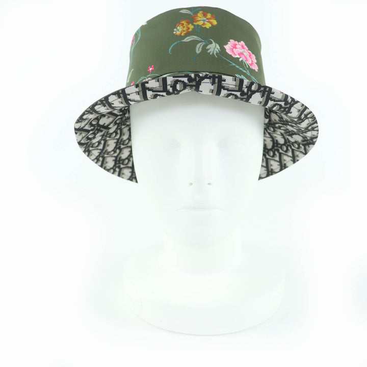 Excellent Christian Dior TEDDY-D Oblique reversible bucket hat 56 32PFL923I153