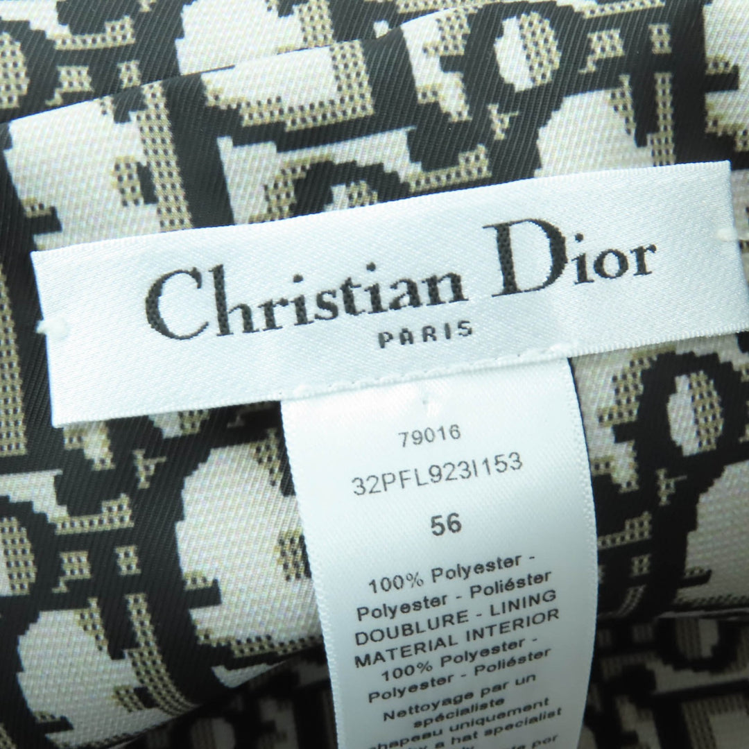 Excellent Christian Dior TEDDY-D Oblique reversible bucket hat 56 32PFL923I153