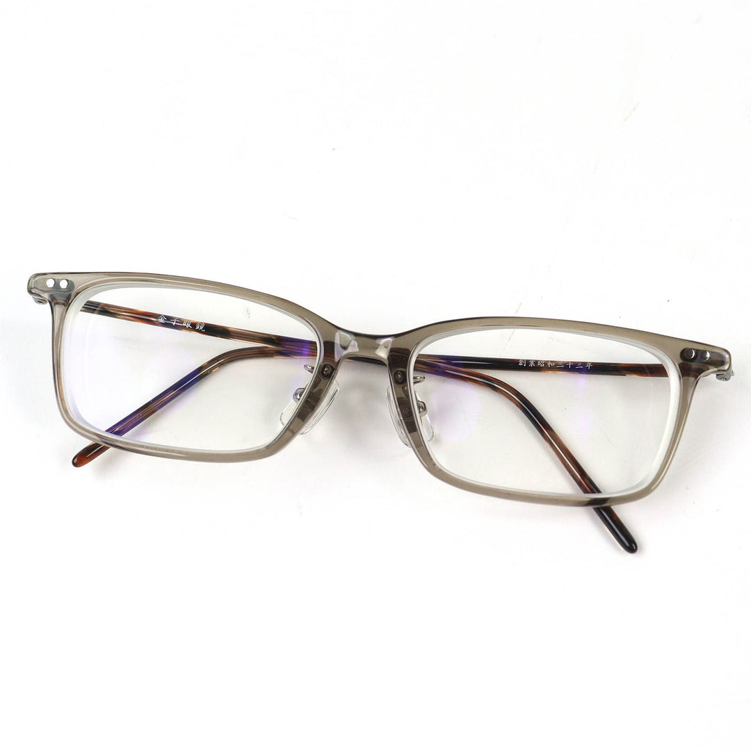 Great KANEKO OPTICAL Glasses Tortoiseshell Pattern Square Shape Brown mens