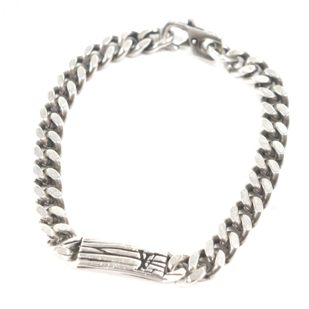 Very Good LOUIS VUITTON bracelet LV Epi Silver AG925 mens M M1152M
